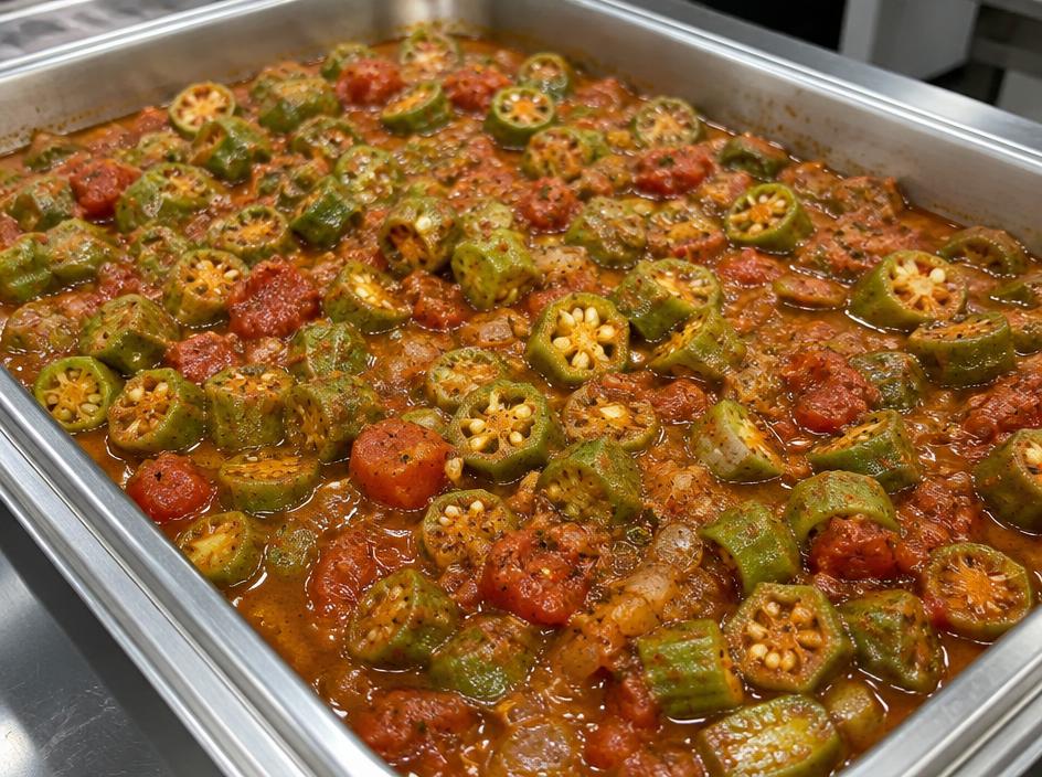 Cajun Stewed Okra and Tomatoes